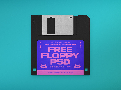 Free PSD Floppy Disk Mockup 80s floppy floppydisk gaming label mockup photoshop psd retro template vintage