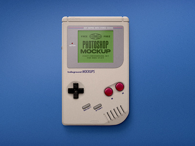 Free PSD Game Boy Mockup