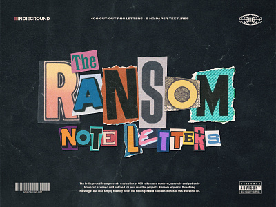 Ransom Note PNG Letters