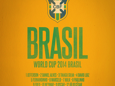 Brasil World Cup Celebrative T-shirt
