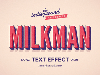 Retro Vintage Photoshop Text Effect No.3