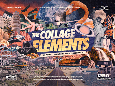 The Collage Elements PNG Collection