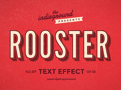 Retro Vintage Photoshop Text Effect No.7 3d classic effect hipster lettering mockup photoshop psd retro style template type typography vintage