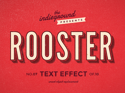 Retro Vintage Photoshop Text Effect No.7