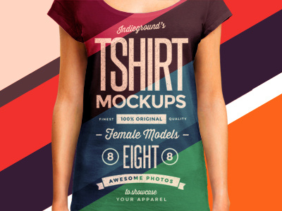 Women T-shirt Mockups artwork female model photoshop psd realistic resource t shirt. mockup tee template woman