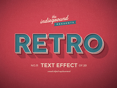 Retro Vintage Photoshop Text Effect No.11