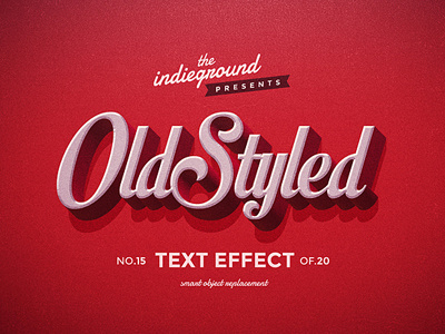 Retro Vintage Photoshop Text Effect No.15 3d classic effect hipster lettering mockup photoshop psd retro style type typography vintage