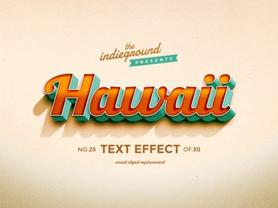 Retro Vintage Photoshop Text Effect No.25