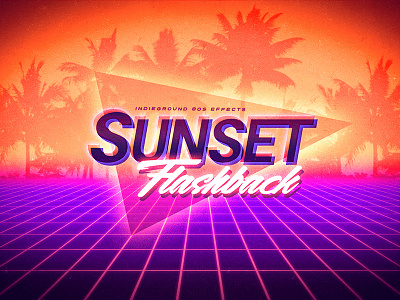 80s Retro Text Effects - No.4 1980s 80s futuristic indieground logo mockup photoshop psd retro synthwave template text effect typography vhs vintage