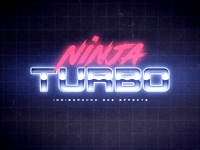 80s Retro Text Effects - No.2 1980s 80s futuristic indieground logo mockup photoshop psd retro synthwave template text effect typography vhs vintage