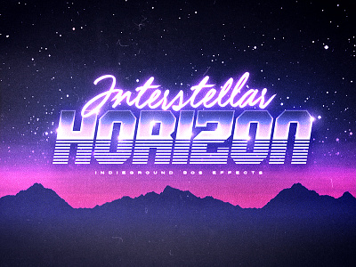 80s Retro Text Effects - No.1 1980s 80s futuristic indieground logo mockup photoshop psd retro synthwave template text effect typography vhs vintage