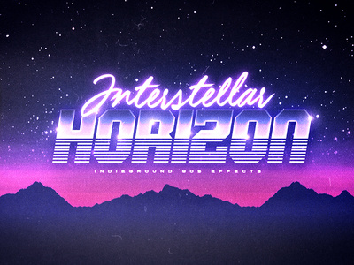 80s Retro Text Effects - No.1 by Roberto Perrino - Dribbble