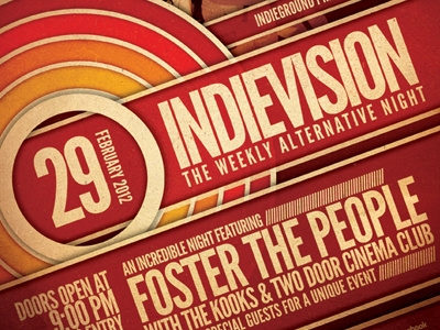 Indie Poster Vol. 7 poster flyer template psd gig party concert print design music indie alternative band retro vintage