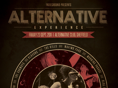 Alternative Poster Vol. 8 alternative concert flyer gig indie music poster psd retro template vintage