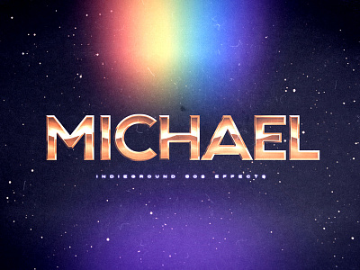 80s Photoshop Text Effects Vol.2 - No.3 1980s 80s design logo michael jackson mockup music photoshop psd retro retrowave template text effect typography vintage