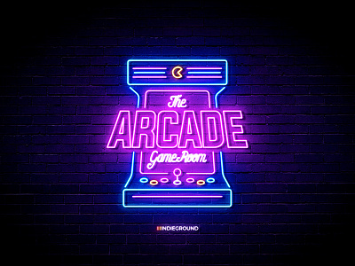 Neon Sign Effects for Photoshop - Arcade Game Room