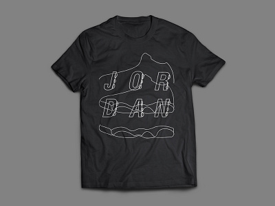 T-shirt design design illustration jordan nike shoe sneaker tshirt tshirt design typography