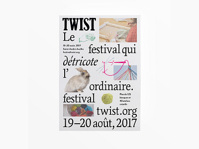 TWIST 2017 - Visual Identity cultural fibre knitting logo poster textile typography visual identity