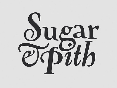 Sugar & Pith - logo branding logo packaging typography visual identity