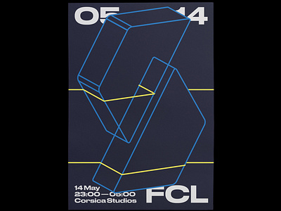 Sessions - FCL - Corsica Studios grid minimal poster sans serif techno typography visual identity