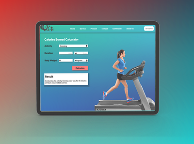 Daily UI Day 004: A Calculator 3d calculator daily ui challenge design figma fitness logo tablet ui ux