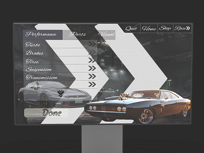 Daily UI Challenge 007 : Settings 3d cars customization daily ui challenge design figma games logo racing setting page ui ux vector