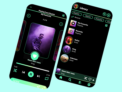 Music Player 🎵 - Daily UI #009 009 3d daily ui challenge design figma illustration king music music player ui ux vector