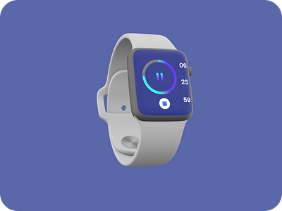 Countdown Timer - Daily UI 014 014 3d branding countdown daily ui challenge design figma smartwatch timer ui ux vector watch