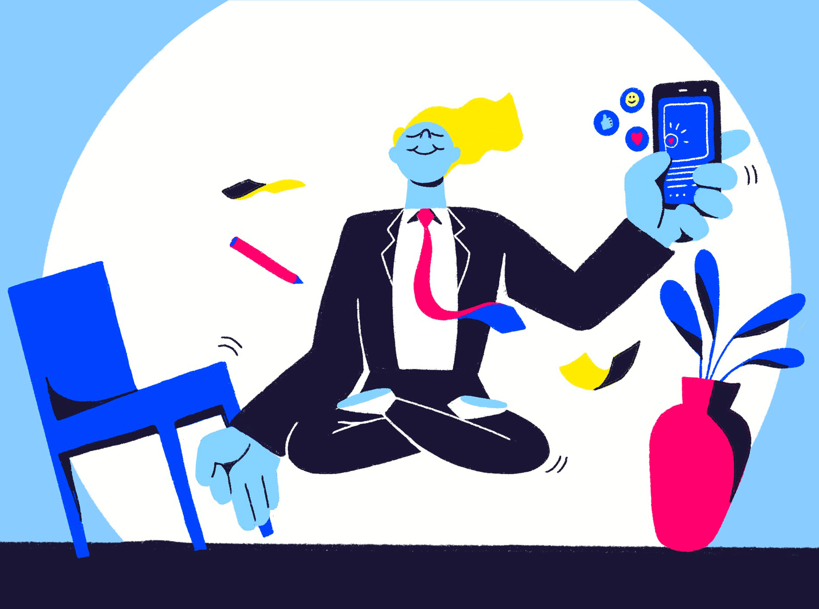 Zen at work by kaiinsixtine on Dribbble