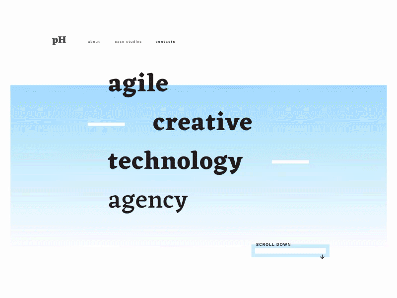 Tech Agency Mockup #2 animation download free gradient landing mockup sketch typography ui ux web