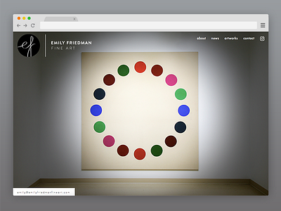 Squarespace Website - Emily Friedman Fine Art