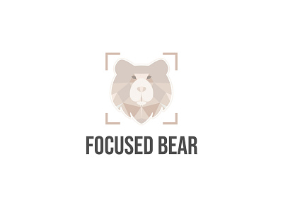 Bear Logo animal bear business camera focus illustration logo low poly photo studio