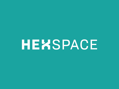 Hexspace Wordmark brand identity branding branding extension design graphic design iconagraphy logo logomark typography vector
