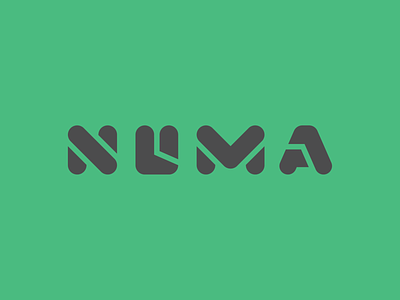 Numa Wordmark brand identity branding branding extension design graphic design icon iconagraphy logo logomark vector