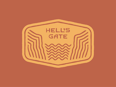 Hell's Gate brand identity branding branding extension design graphic design icon iconagraphy illustration logo