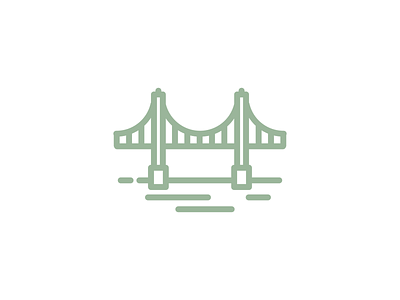 Lions Gate Bridge design graphic design icon icon set iconagraphy icons illustration logo logomark vector