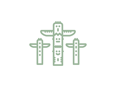 Vancuver Totem Poles design graphic design icon icon set iconagraphy icons illustration logo logomark vector