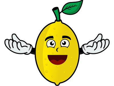 Lemons cartoon character illustration cartoon fruit graphic design illustration mascot