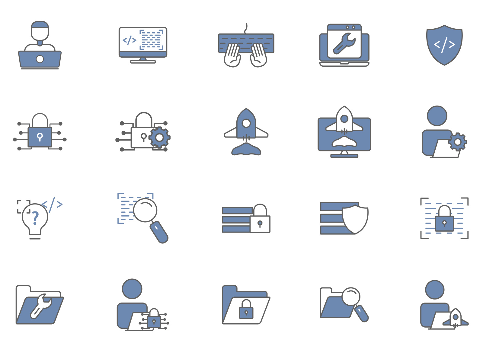 Developer icon set by ahmad sobahus (asobahus@gmail.com) on Dribbble