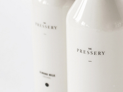 The Pressery Milk Bottles 2014 almond artisan brand corporate identity logo milk pressery the typography