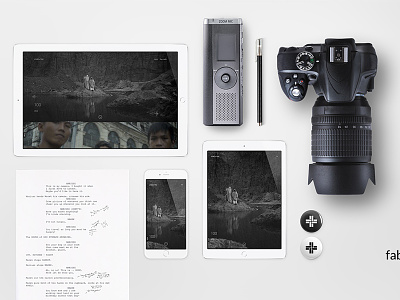 Fabrik & Filmmakers 2016 creative design device film mockup overhead platform portfolio promotion website
