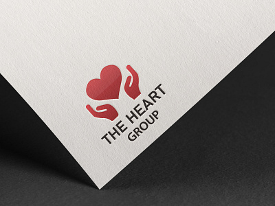 Logo for health care company branding design graphic design hand health heart illustration logo logo design typography vector