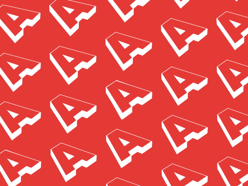 AAAAAAAAA red a 3d letters