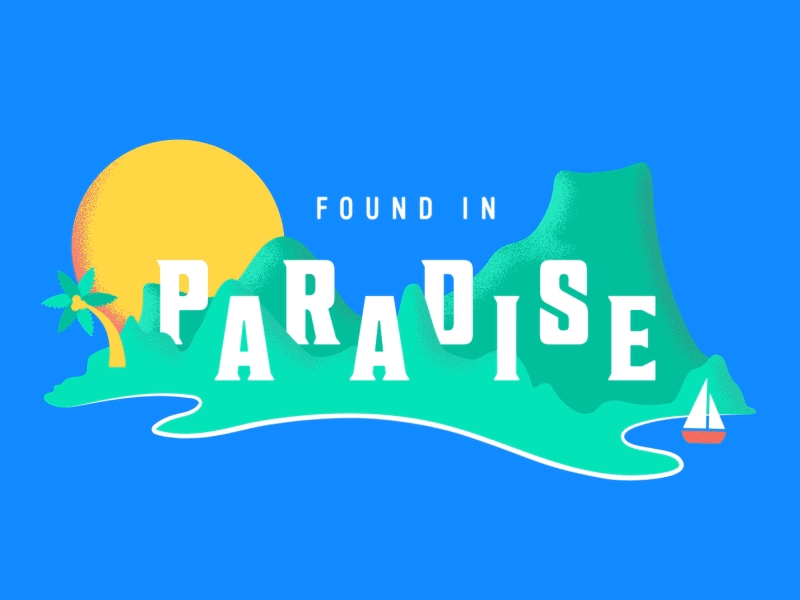 Summer Blast 2019 Animated after effects sail boat texture tropical gif paradise island summer