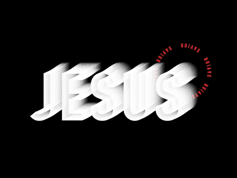 Jesus Wave after effects black and white christian church jesus kinetic typography text typography