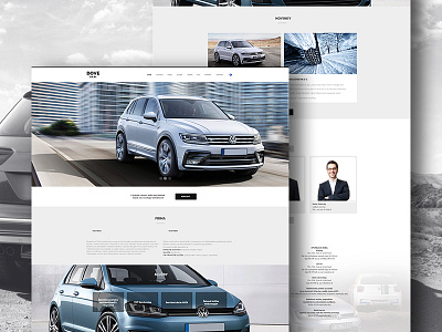 Website for car seller car design designer modern motion seller slovakia ui ux volkswagen website