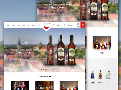 Website concept alcohol design designer drink graphic slovakia ui ux website whisky