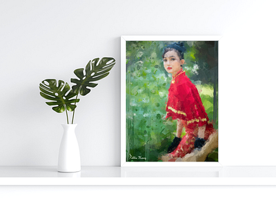 Cheongsam Girl art art digital art illustration art of the day artwork artwork digital artwork painting digital art digital artist digital painting illustration painting painting digital painting photoshop photoshop photoshop digital