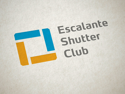 ESC brand camera club identity logo photography shutter viewfinder