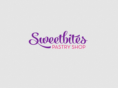 Sweetbites bake brand design identity jardo logo pastry sweet type